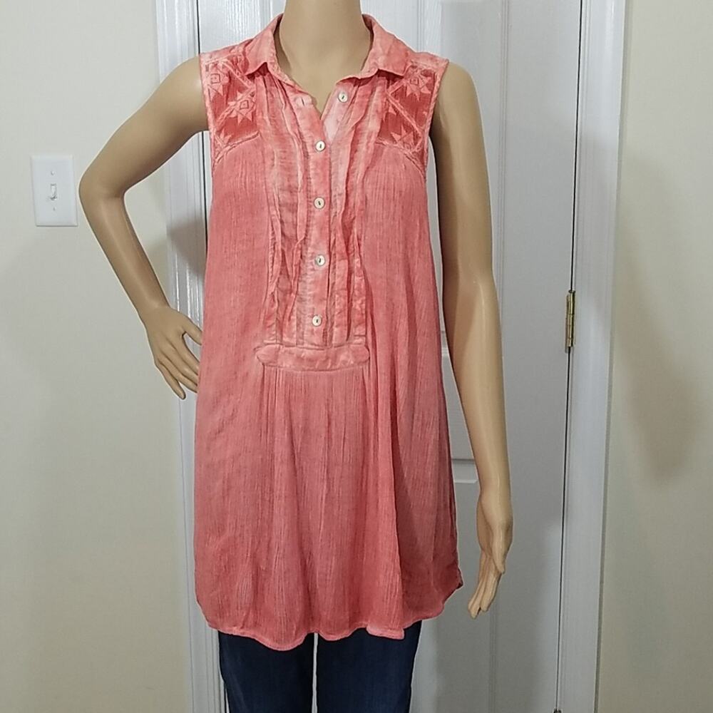Free people Tied Die  Tunic Dress Size S